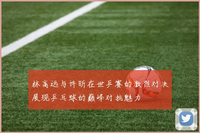 林高远与许昕在世乒赛的激烈对决展现乒乓球的巅峰对抗魅力
